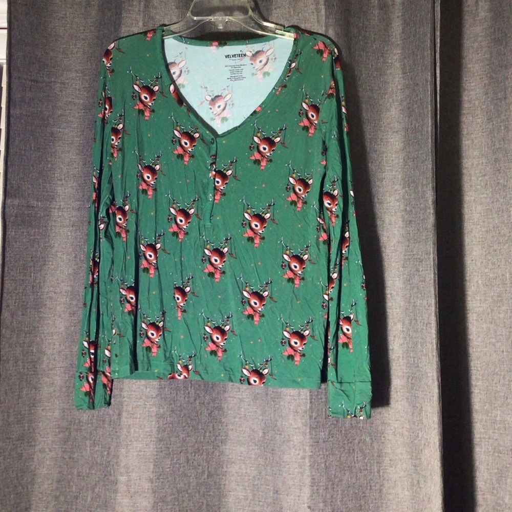 Women's Reindeer Pajama set- viscose bamboo blend